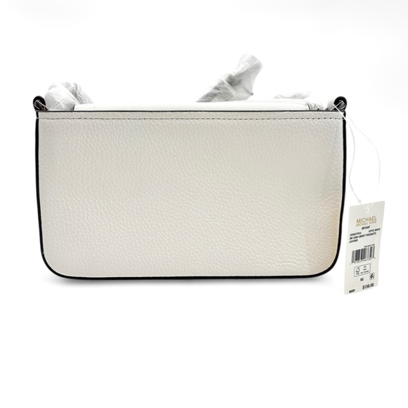 MICHAEL Michael Kors Bryant Small Convertible Crossbody Pouchette in Optic White - Picture 7 of 10